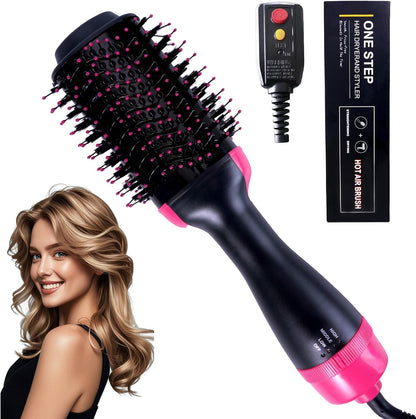 LumiBrush 4-en-1, Brosse Sèche-Cheveux Lissante, Volumisante à Air Chaud
